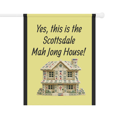 Mah Jongg: "Yes, This Is the Scottsdale Mah Jongg House!" Yellow Mah Jongg Flag