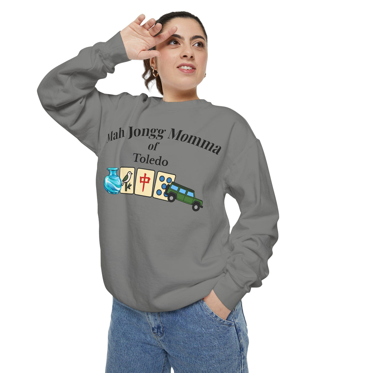 Mah Jongg of Toledo Crewneck Sweatshirt - Mahjong Tournament Sweatshirt