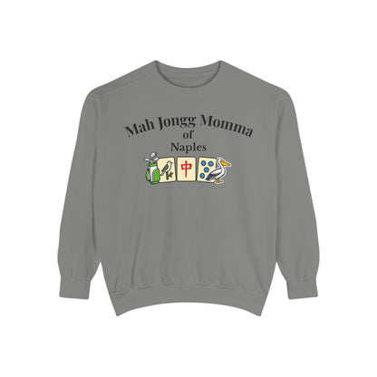 Mah Jongg Momma of Naples Crewneck Sweatshirt - Mahjong Tournament Sweatshirt