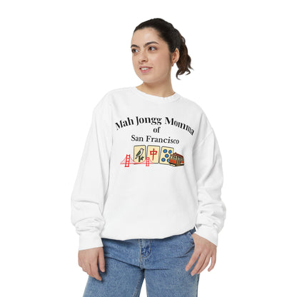 Mah Jongg Momma of San Francisco Crewneck Sweatshirt - Mahjong Tournament Sweatshirt