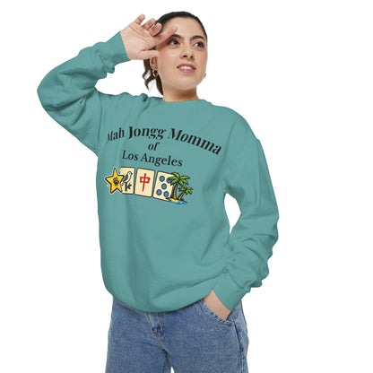 Mah Jongg Momma of Los Angeles Crewneck Sweatshirt - Mahjong Tournament Sweatshirt