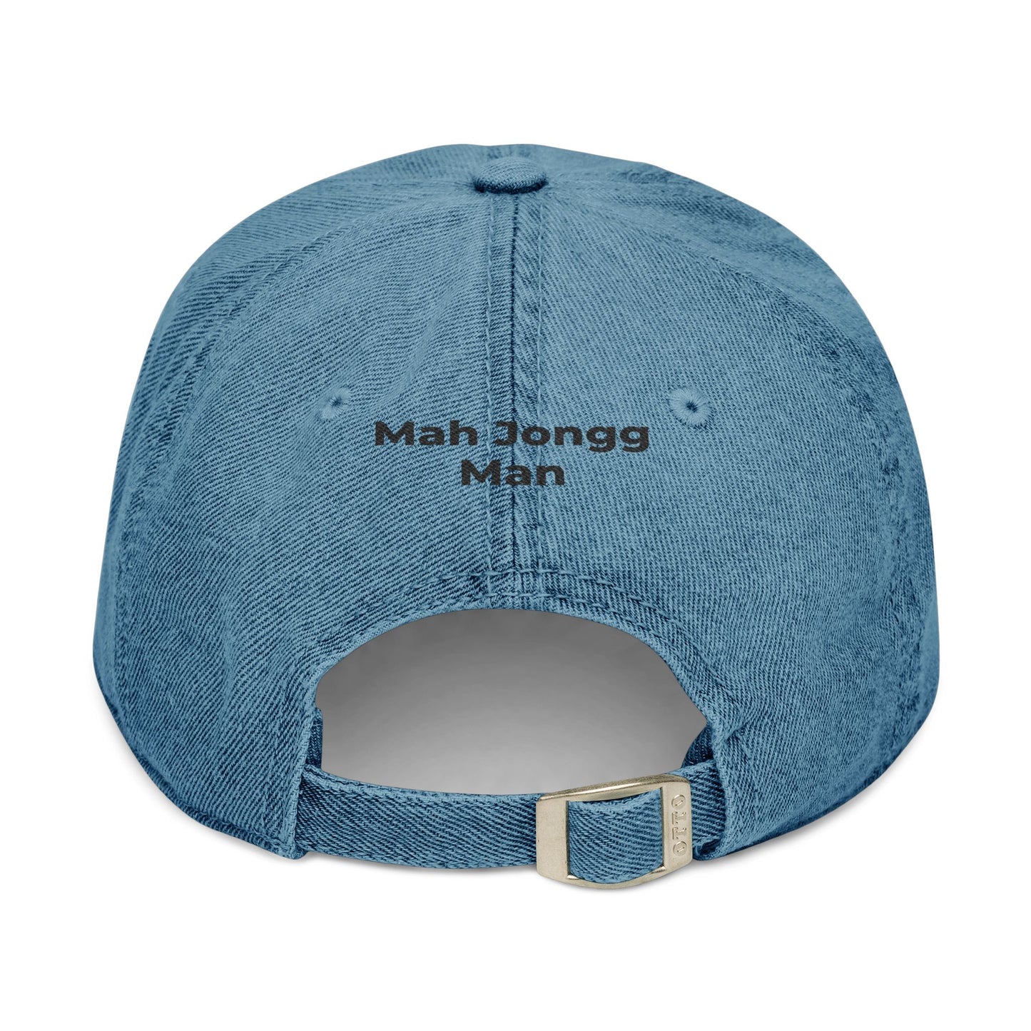 Mah Jongg Man - Mah Jongg Embroidered  Jean Hat - For MahJong Players