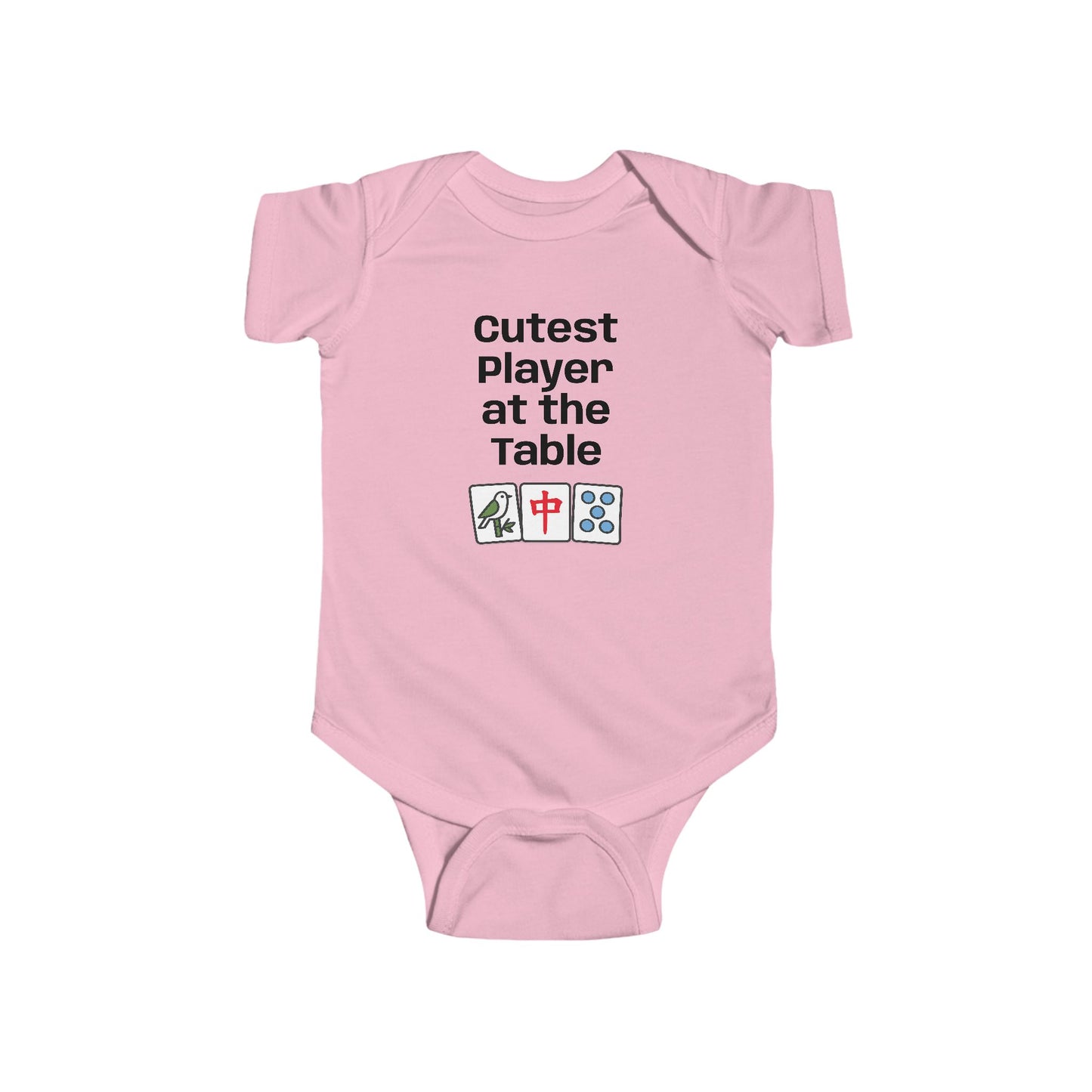 Cutest Player at the Table Infant Bodysuit | Baby Mah Jongg Gamer Onesie - For Mah Jongg Game or Family Gathering