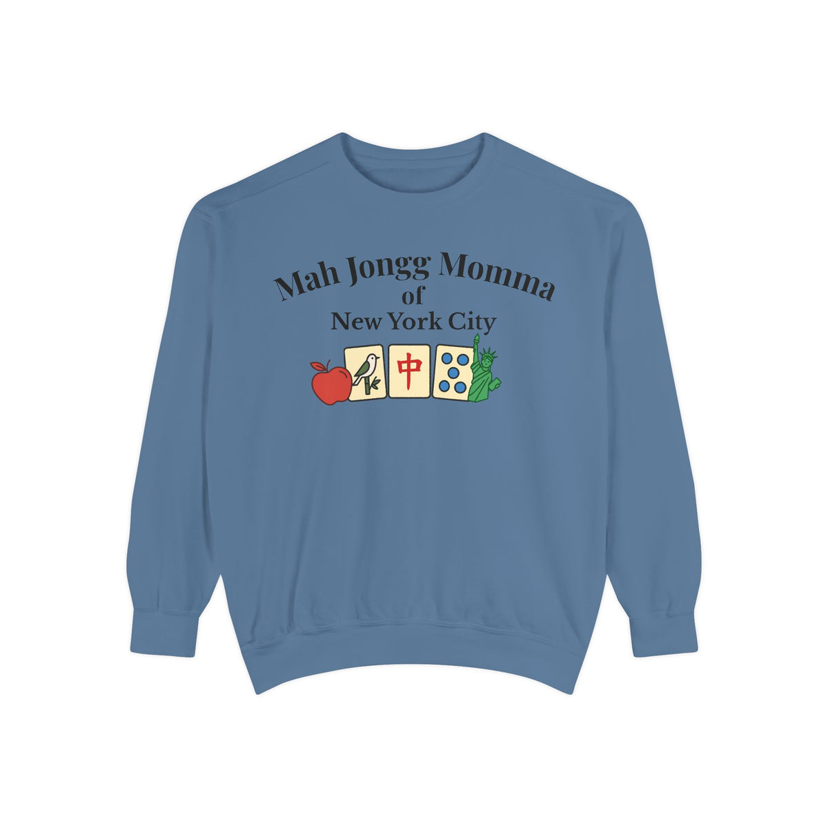 Mah Jongg Momma of New York City Crewneck Sweatshirt - Mahjong Tournament Sweatshirt
