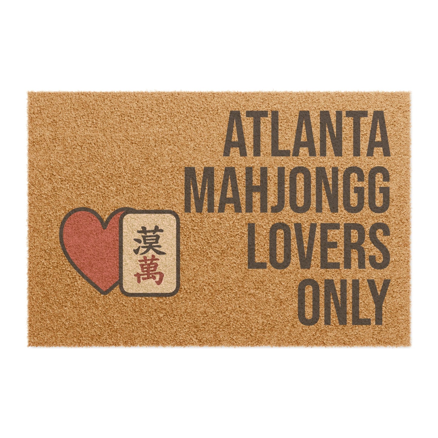 Atlanta Mahjongg Lovers Only Doormat | Customized City, State or Hometown Option - Perfect for Mah Jongg Game Night