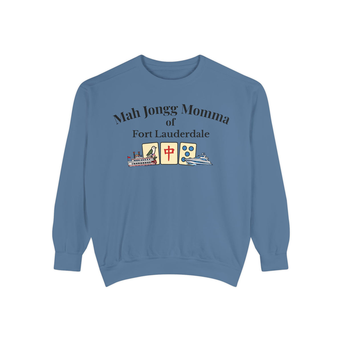 Mah Jongg Momma of Fort Lauderdale Crewneck Sweatshirt - Mahjong Tournament Sweatshirt