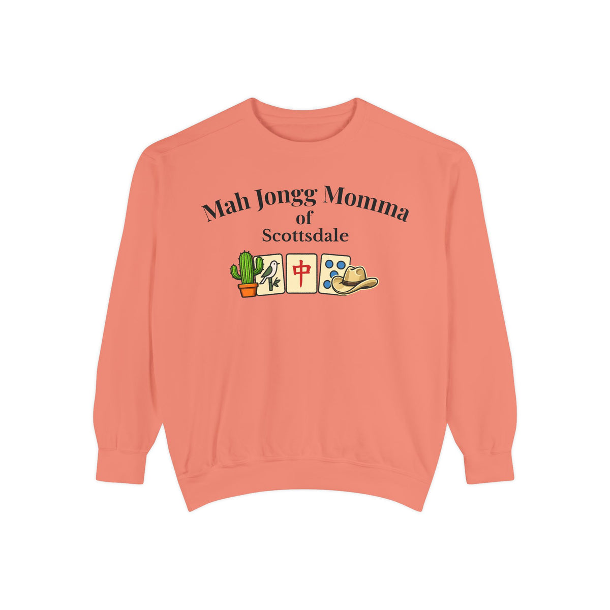 Mah Jongg Momma of Scottsdale Crewneck Sweatshirt - Mahjong Tournament Sweatshirt