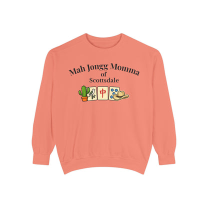 Mah Jongg Momma of Scottsdale Crewneck Sweatshirt - Mahjong Tournament Sweatshirt