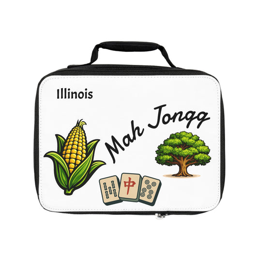 Illinois Mah Jongg Insulated Lunch Bag | Mah Jongg Game Day Lunch