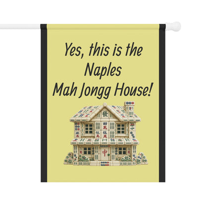 Mah Jongg:"Yes, This Is the Naples Mah Jongg House!" Yellow Mah Jongg Flag