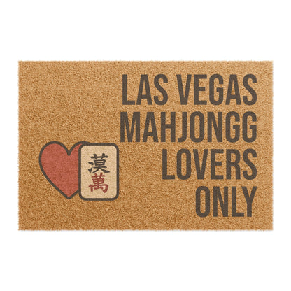 Las Vegas Mahjongg Lovers Only Doormat | Customized City, State or Hometown Option - Perfect for Mah Jongg Game Night