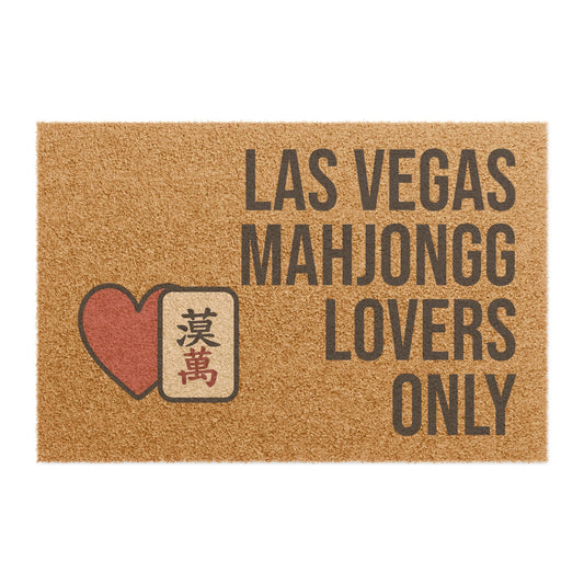 Las Vegas Mahjongg Lovers Only Doormat | Customized City, State or Hometown Option - Perfect for Mah Jongg Game Night