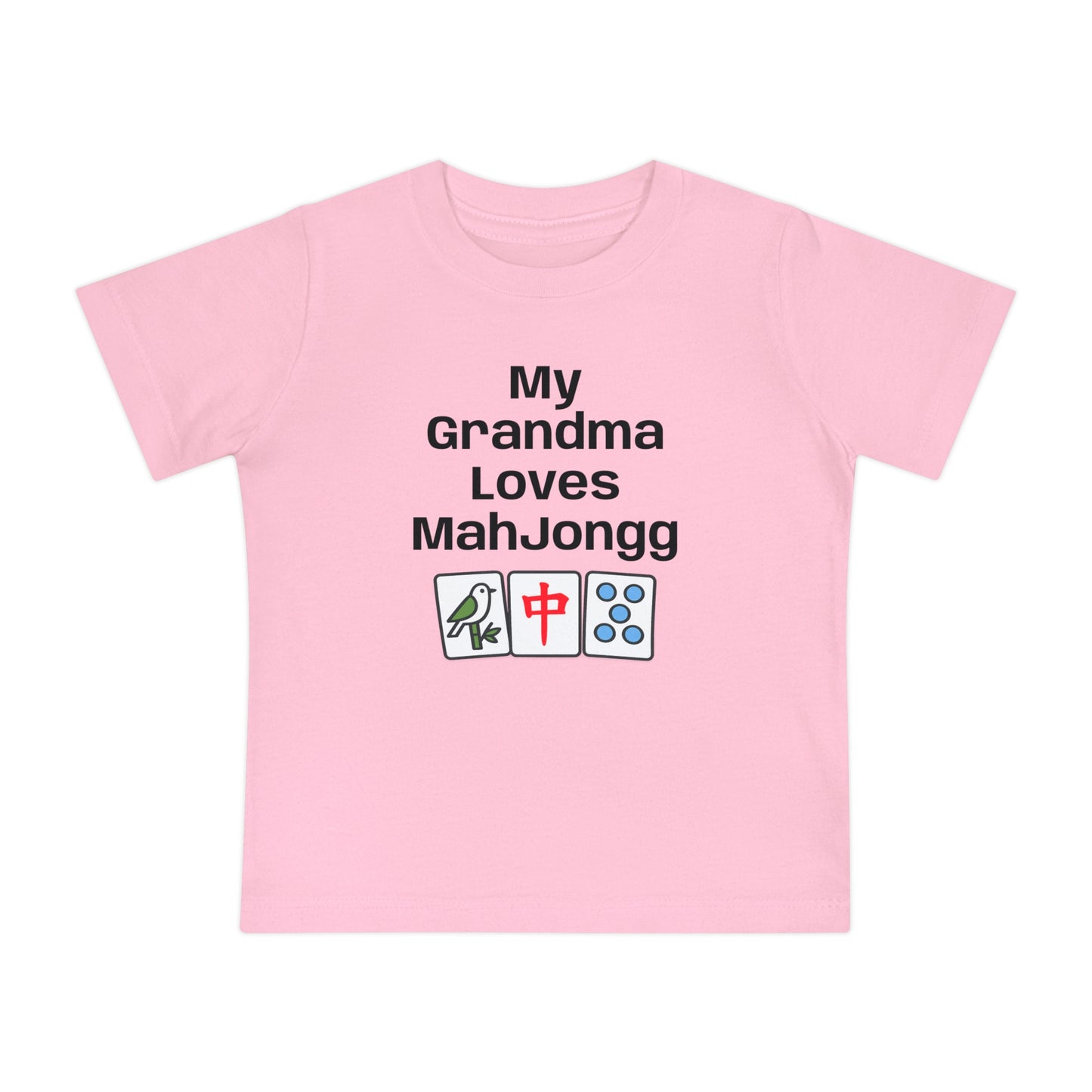 My Grandma Loves Mah Jongg Baby T-Shirt - Cute Mahjong Infant Tee
