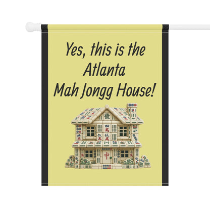 Mah Jongg:"Yes, This Is the Atlanta Mah Jongg House!" Yellow Mah Jongg Flag
