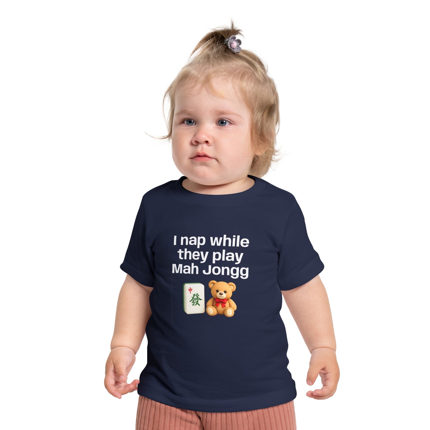 I Nap While They Play Mah Jongg T-Shirt - Cute Mahjong Infant Tee