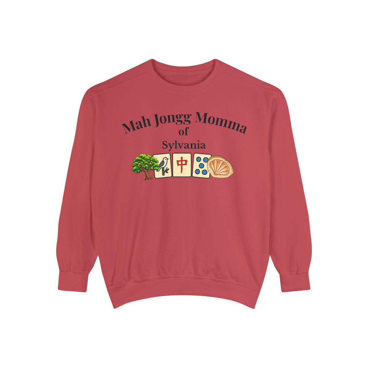 Mah Jongg Momma of Sylvania Crewneck Sweatshirt - Mahjong Tournament Sweatshirt