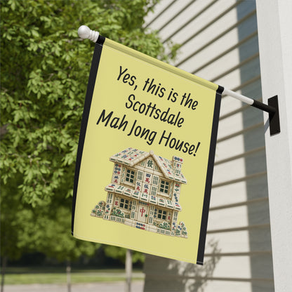 Mah Jongg: "Yes, This Is the Scottsdale Mah Jongg House!" Yellow Mah Jongg Flag