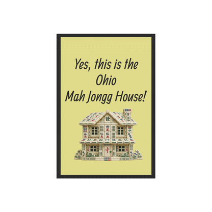 Mah Jongg:"Yes, This Is the Ohio Mah Jongg House!" Yellow Mah Jongg Flag