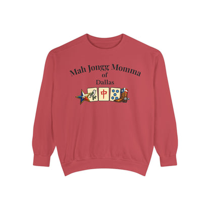 Mah Jongg Momma of Dallas Crewneck Sweatshirt - Mahjong Tournament Sweatshirt