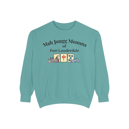 Mah Jongg Momma of Fort Lauderdale Crewneck Sweatshirt - Mahjong Tournament Sweatshirt