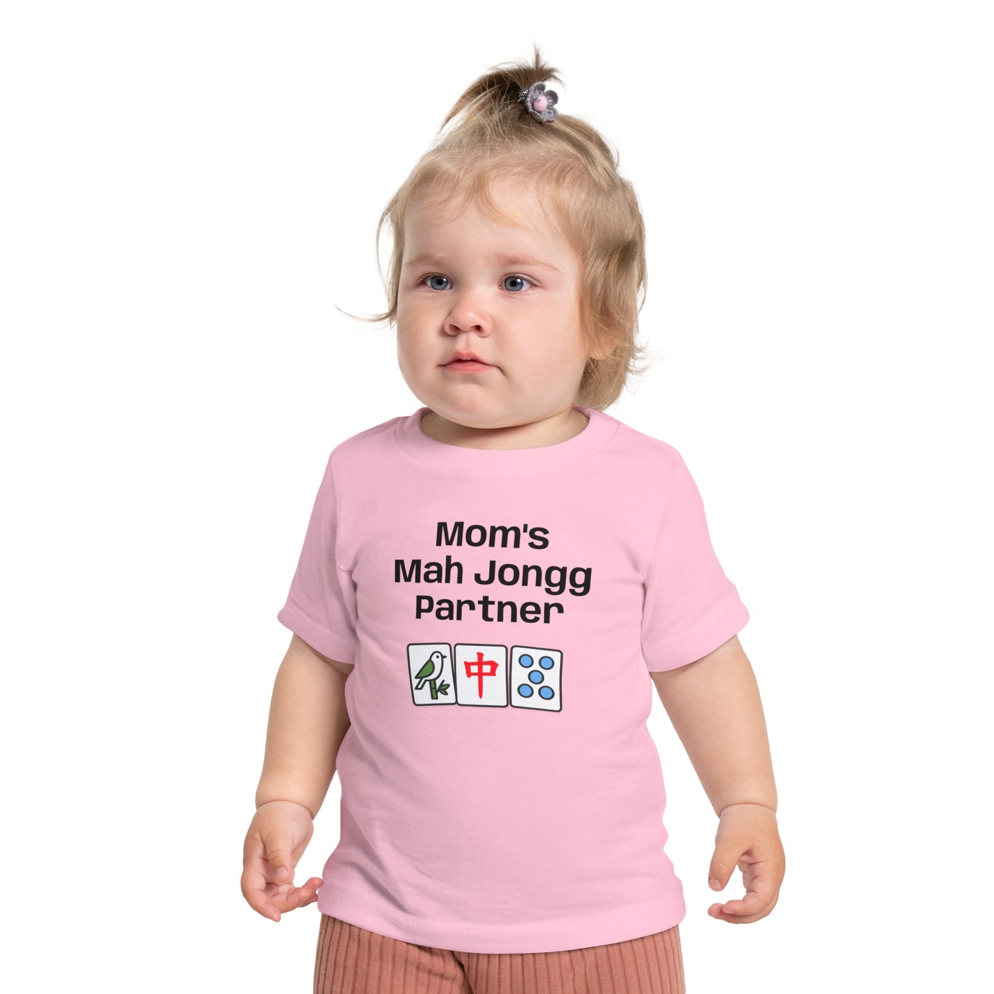 Mom's Mah Jongg Partner T-Shirt - Cute Mahjong Infant Tee
