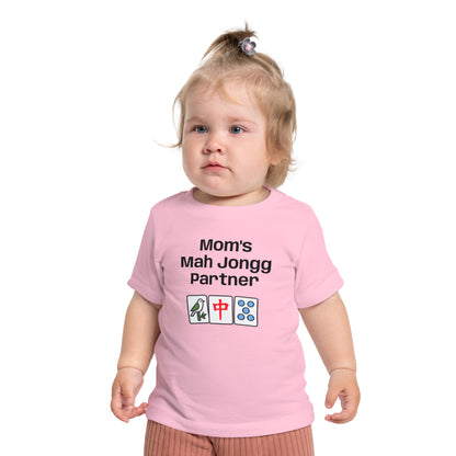 Mom's Mah Jongg Partner T-Shirt - Cute Mahjong Infant Tee