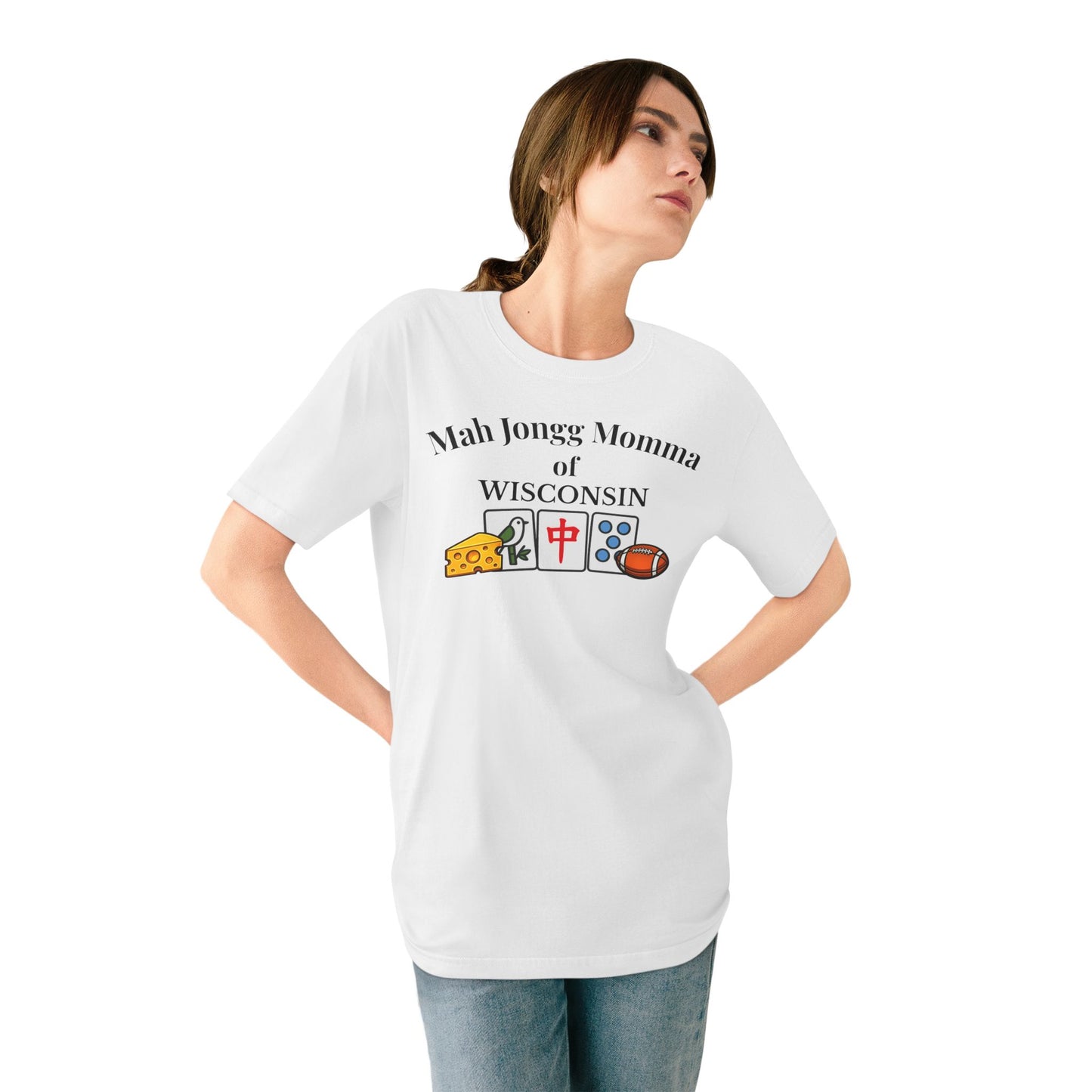 Wisconsin Mah Jongg Momma T-Shirt - Mahjong Tiles - for Mah Jongg Game Day