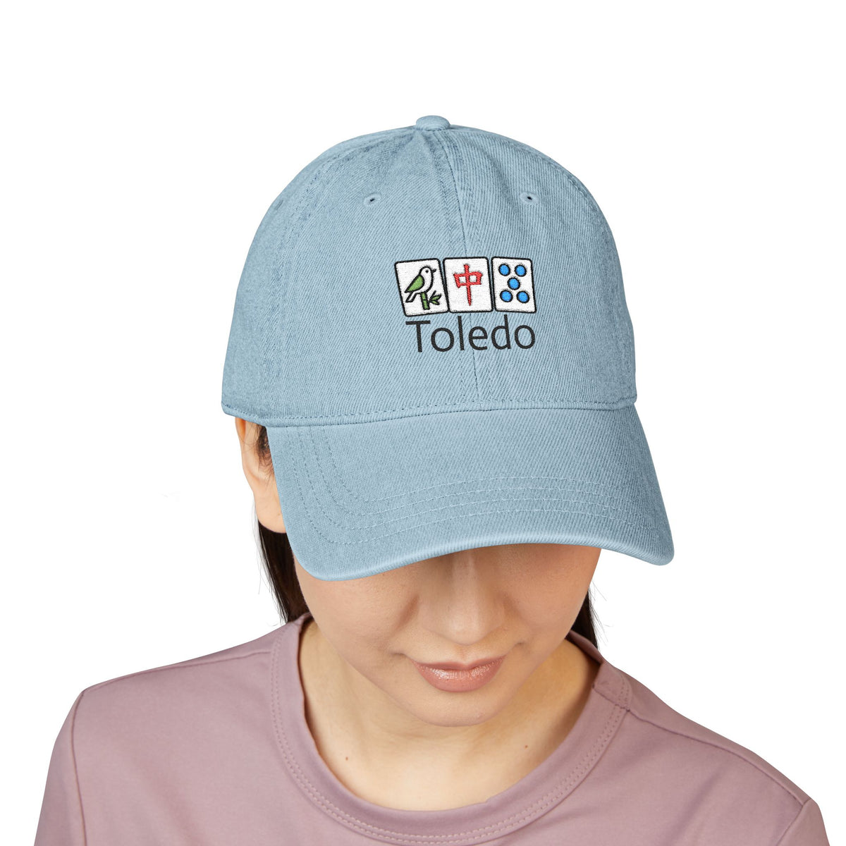 Mah Jongg Toledo Embroidered  Jean Hat - For MahJong Players - No Icons