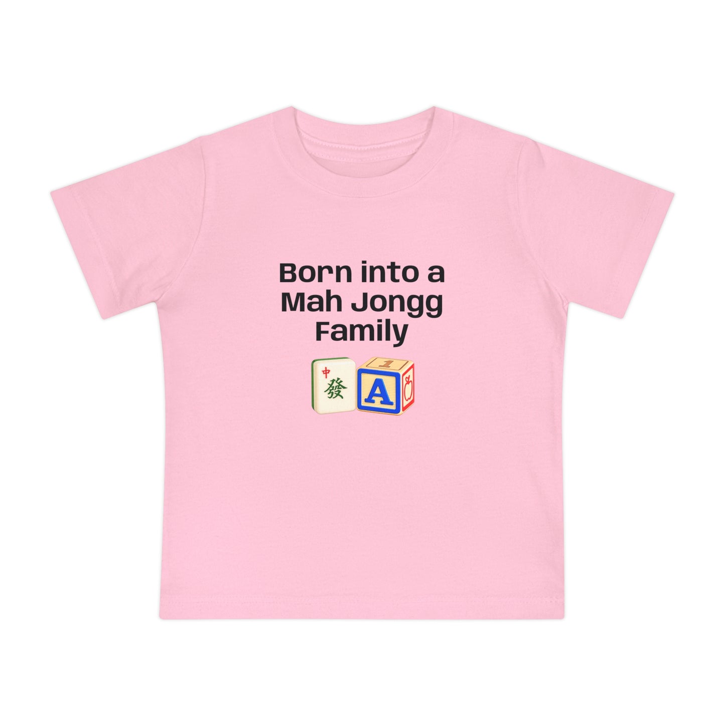 Born into a Mah Jongg Family T-Shirt - Cute Mahjong Infant Tee