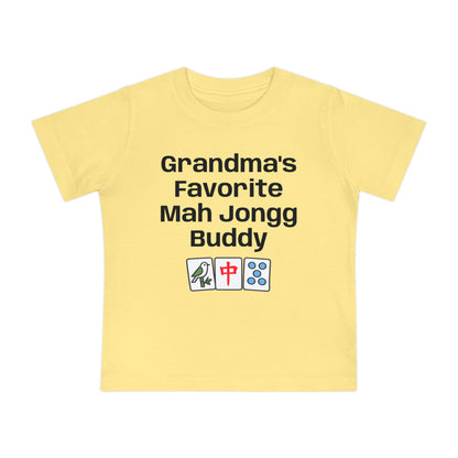 Grandma's Favorite Mah Jongg Buddy T-Shirt - Cute Mahjong Infant Tee