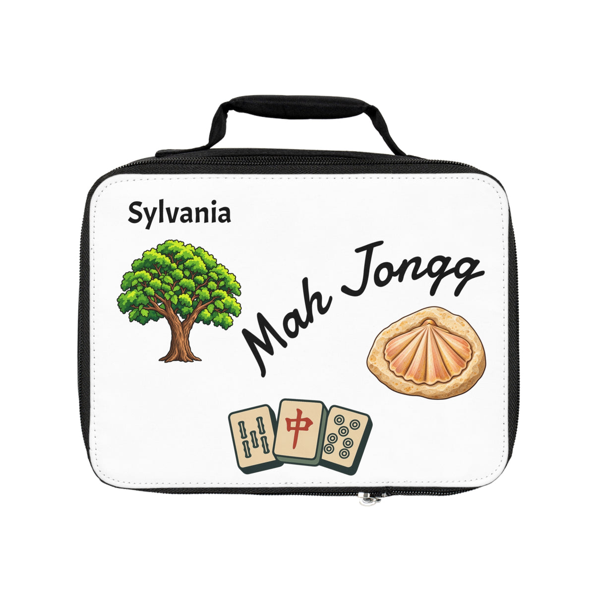 Sylvania Mah Jongg Insulated Lunch Bag | Mah Jongg Game Day Lunch