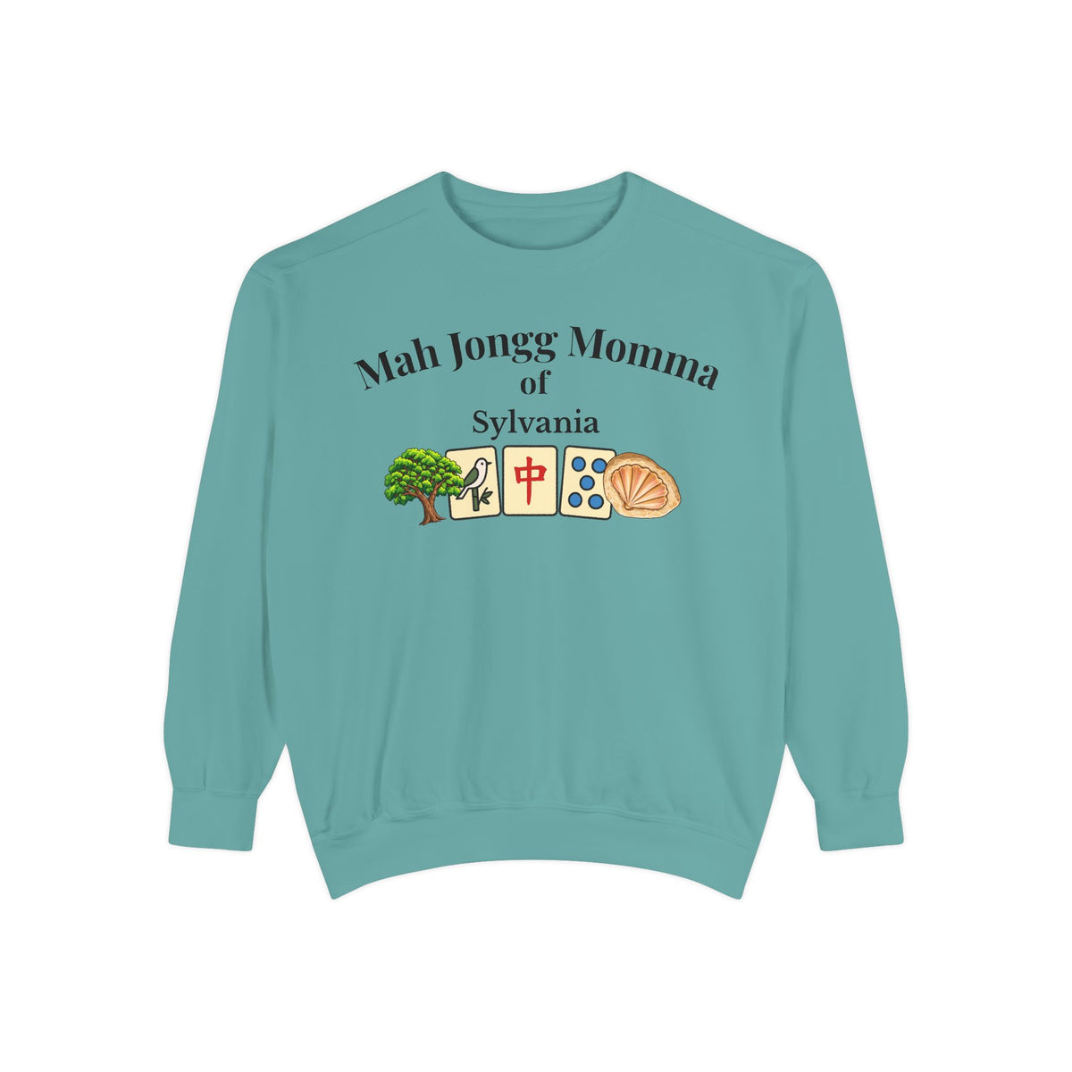 Mah Jongg Momma of Sylvania Crewneck Sweatshirt - Mahjong Tournament Sweatshirt