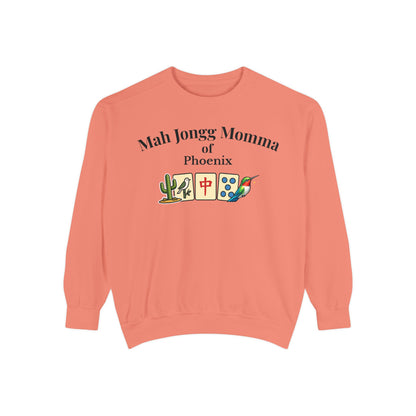 Mah Jongg Momma of Phoenix Crewneck Sweatshirt - Mahjong Tournament Sweatshirt