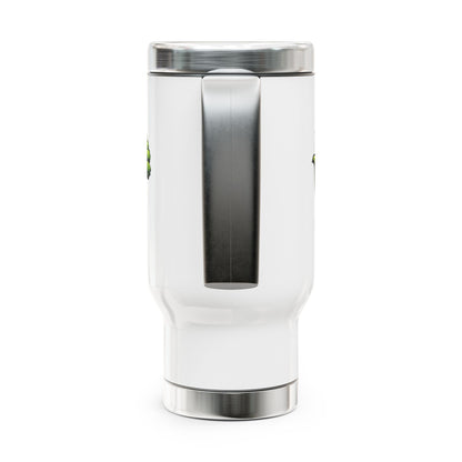 Illinois Mah Jongg travel mug | 14oz stainless steel travel mug with handle