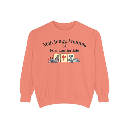 Mah Jongg Momma of Fort Lauderdale Crewneck Sweatshirt - Mahjong Tournament Sweatshirt