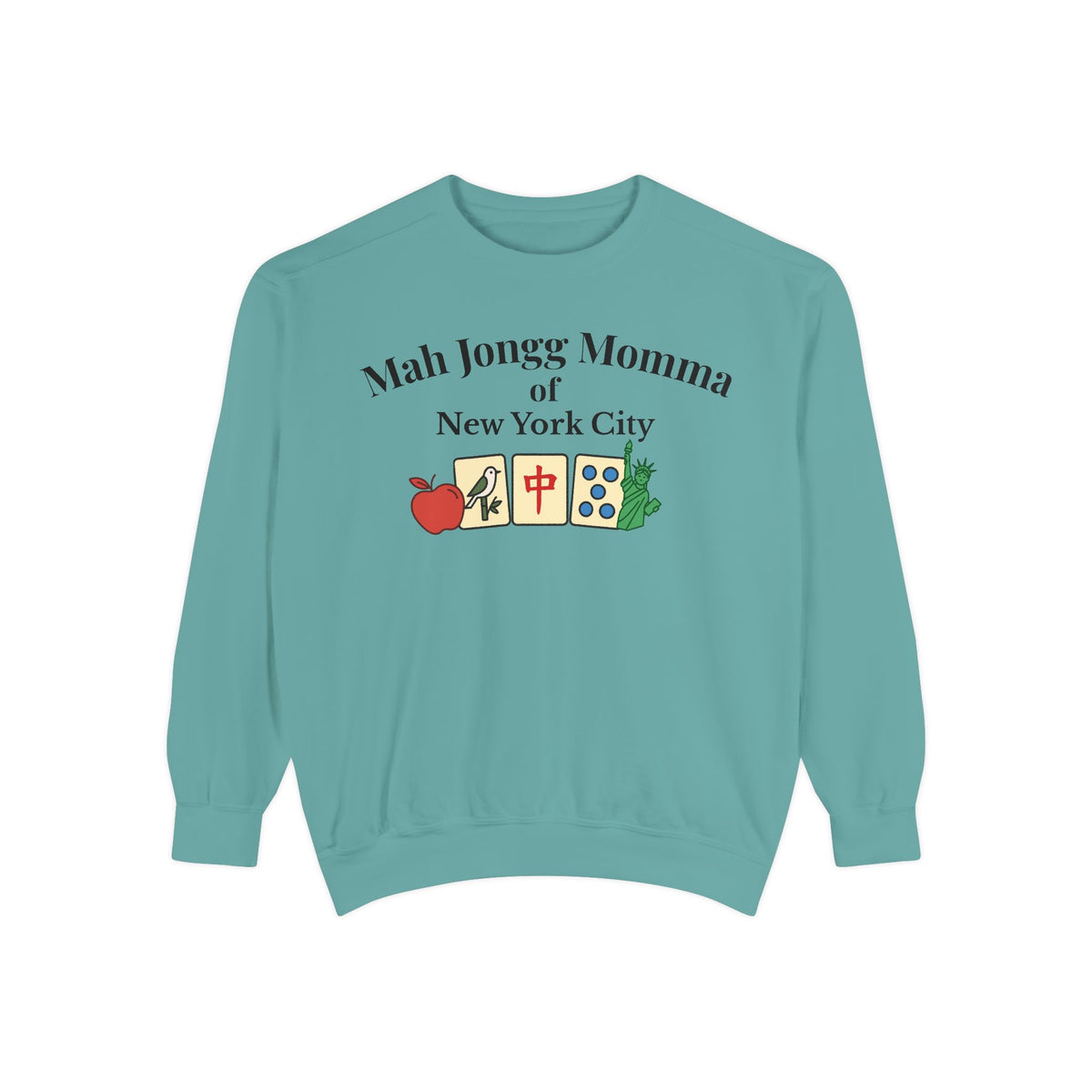 Mah Jongg Momma of New York City Crewneck Sweatshirt - Mahjong Tournament Sweatshirt