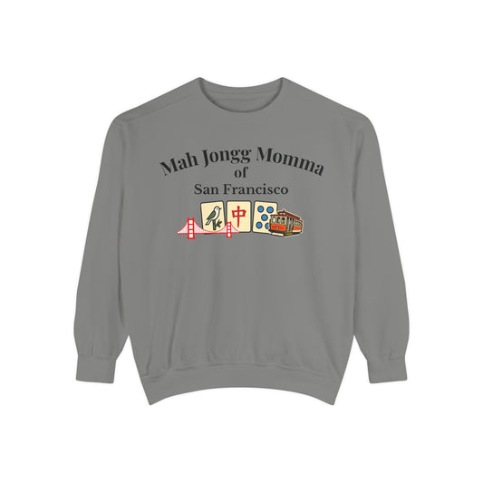 Mah Jongg Momma of San Francisco Crewneck Sweatshirt - Mahjong Tournament Sweatshirt