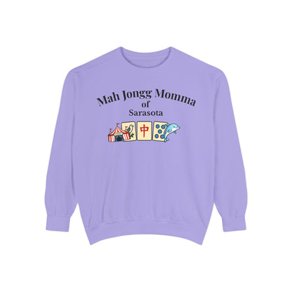 Mah Jongg Momma of Sarasota Crewneck Sweatshirt - Mahjong Tournament Sweatshirt