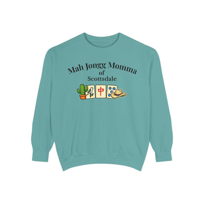 Mah Jongg Momma of Scottsdale Crewneck Sweatshirt - Mahjong Tournament Sweatshirt