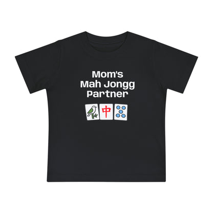 Mom's Mah Jongg Partner T-Shirt - Cute Mahjong Infant Tee