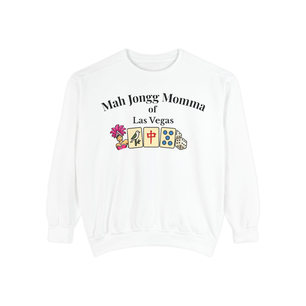 Mah Jongg Momma of Las Vegas Crewneck Sweatshirt - Mahjong Tournament Sweatshirt