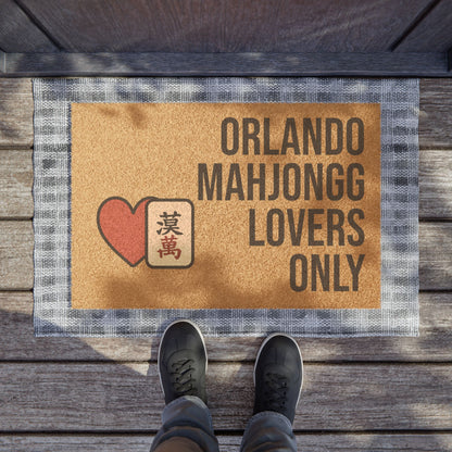 Orlando Mahjongg Lovers Only Doormat | Customized City, State or Hometown Option - Perfect for Mah Jongg Game Night