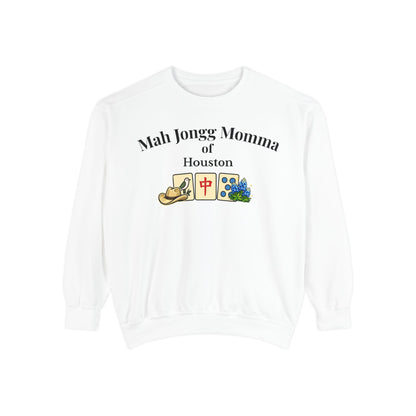 Mah Jongg Momma of Houston Crewneck Sweatshirt - Mahjong Tournament Sweatshirt
