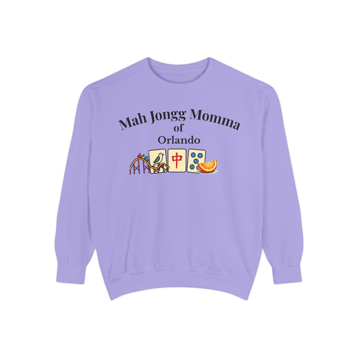 Mah Jongg Momma of Orlando Crewneck Sweatshirt - Mahjong Tournament Sweatshirt