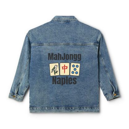 Mah Jongg Women's Denim Jacket - Naples - For Mah Jong Player