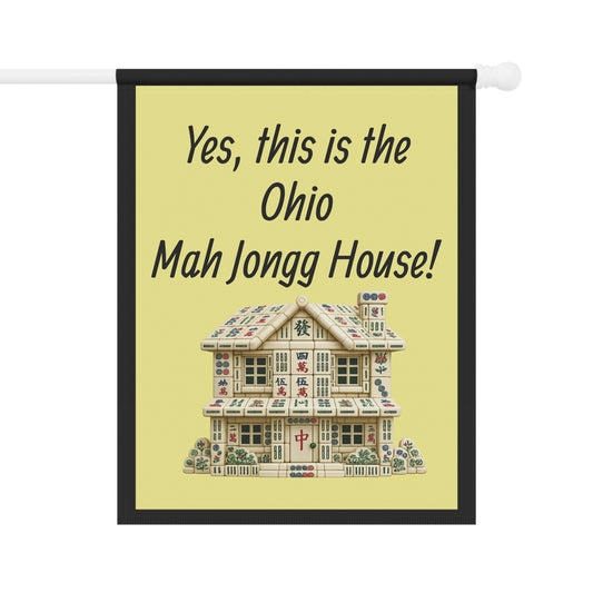 Mah Jongg:"Yes, This Is the Ohio Mah Jongg House!" Yellow Mah Jongg Flag