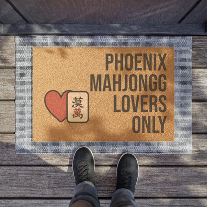 Phoenix Mahjongg Lovers Only Doormat | Customized City, State or Hometown Option - Perfect for Mah Jongg Game Night