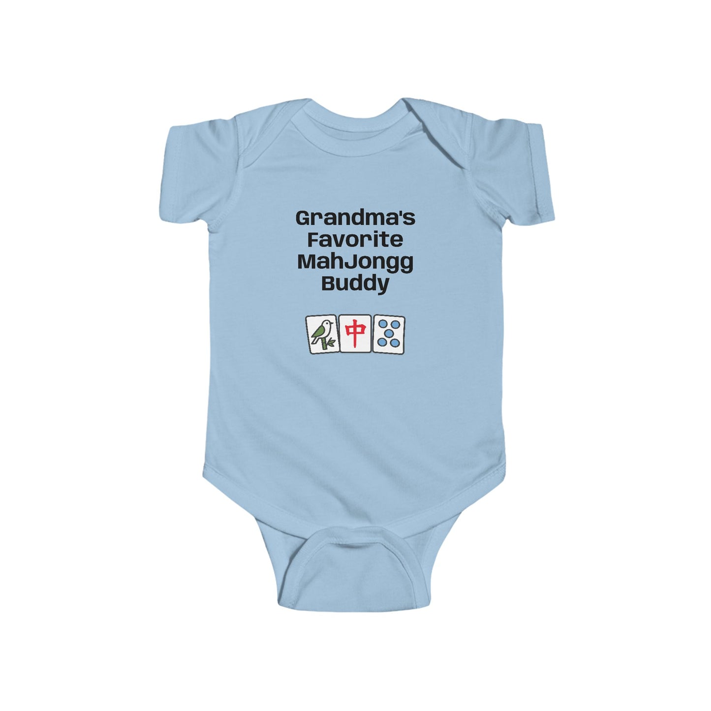Grandma's Favorite Mah Jongg Buddy Bodysuit - Mah Jongg Tiles Infant Onesie - For Game Day or Family Gatherings
