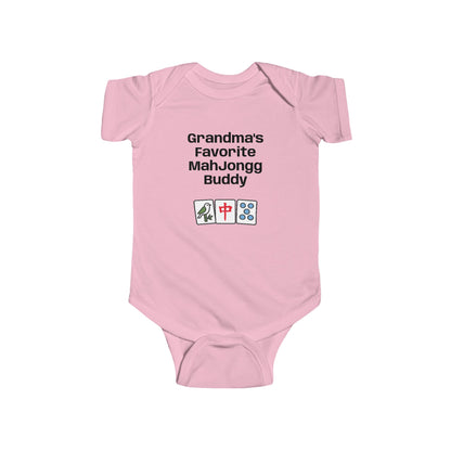 Grandma's Favorite Mah Jongg Buddy Bodysuit - Mah Jongg Tiles Infant Onesie - For Game Day or Family Gatherings