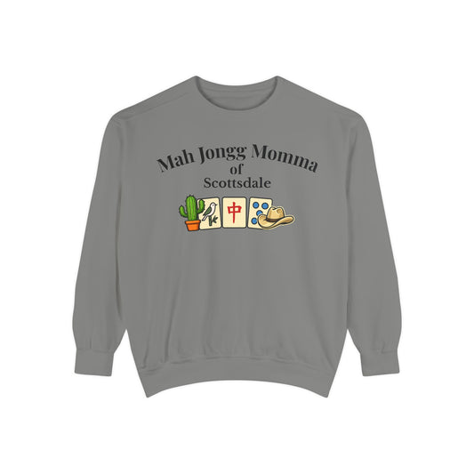 Mah Jongg Momma of Scottsdale Crewneck Sweatshirt - Mahjong Tournament Sweatshirt